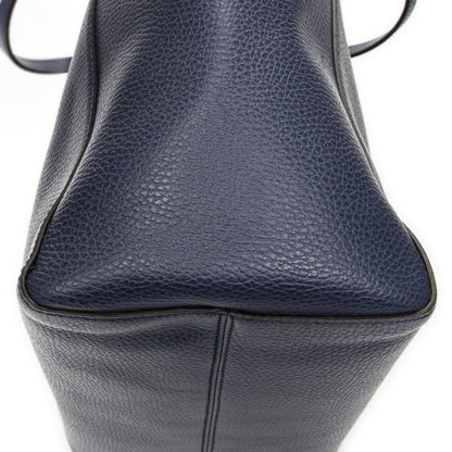 Gucci Swing Tote Navy Teal Gray Calfskin Leather — view 8