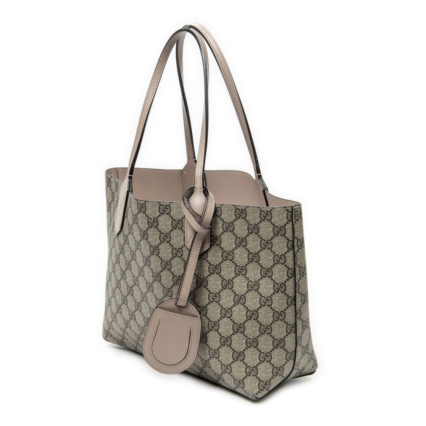 Gucci Roulis Versible Tote Light Pink Beige Supreme Canvas — view 2