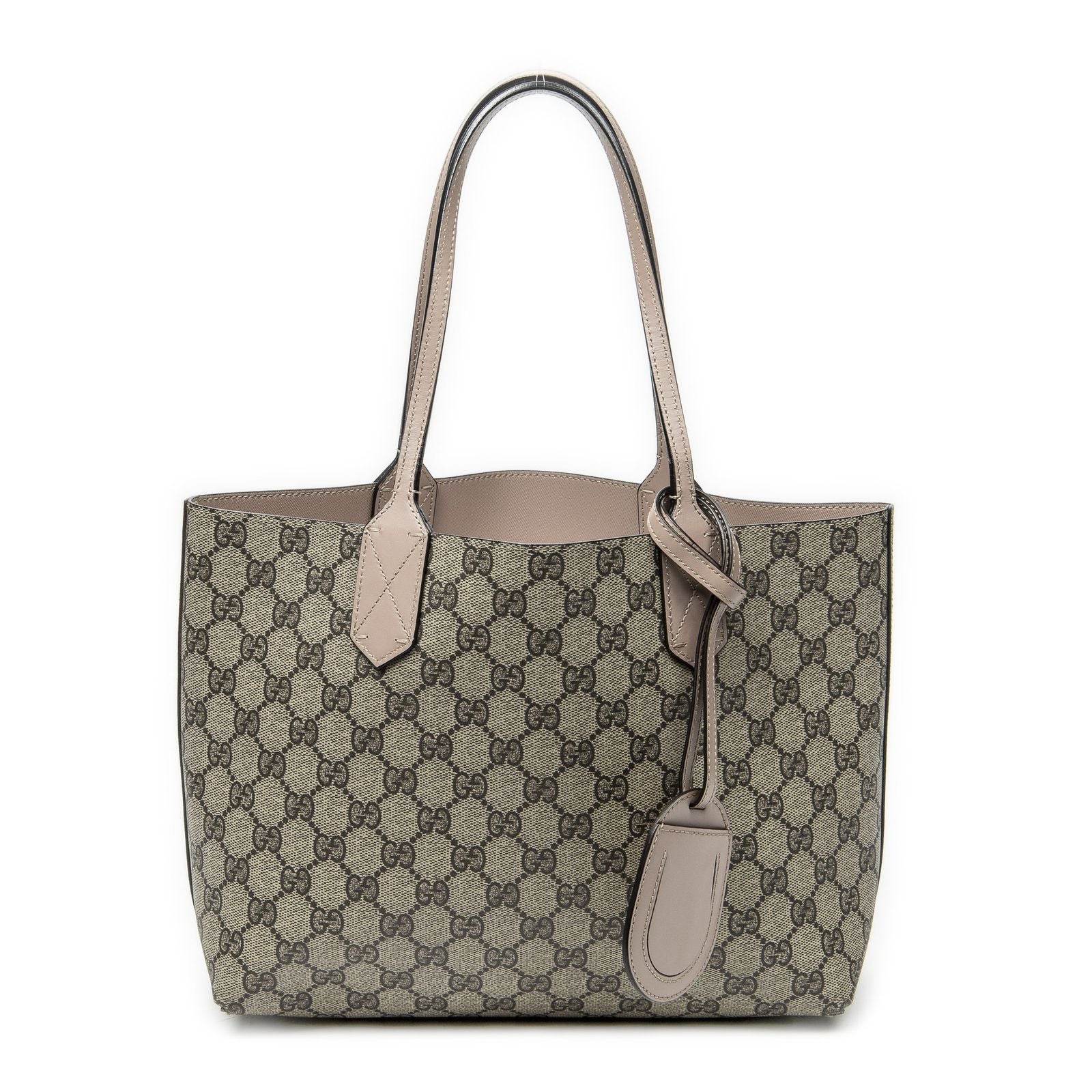 Gucci Roulis Versible Tote Light Pink Beige Supreme Canvas