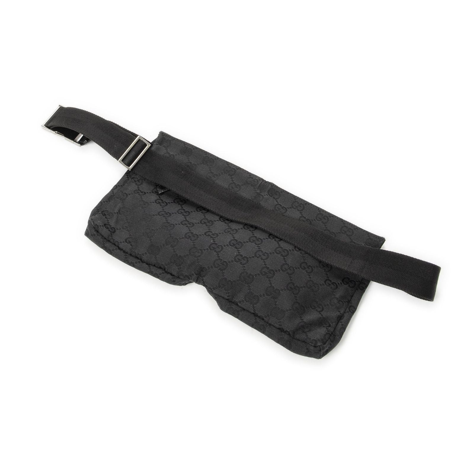 Gucci Waist Pouch Black GG Canvas — view 2