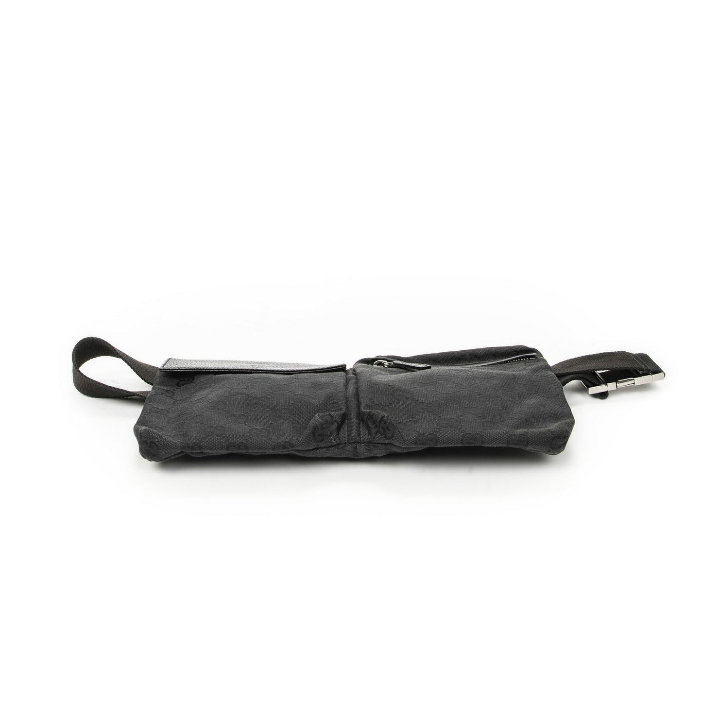 Gucci Waist Pouch Black GG Canvas — view 3