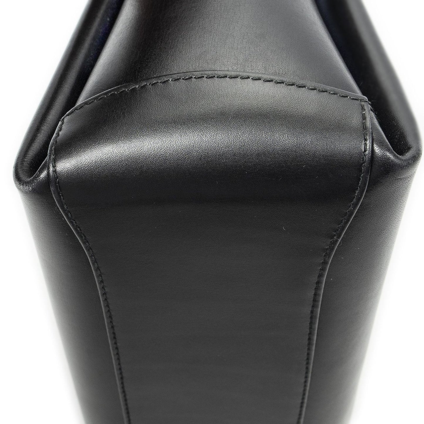 Gucci Vintage Flap Top Handle Black Smooth Calfskin — view 7