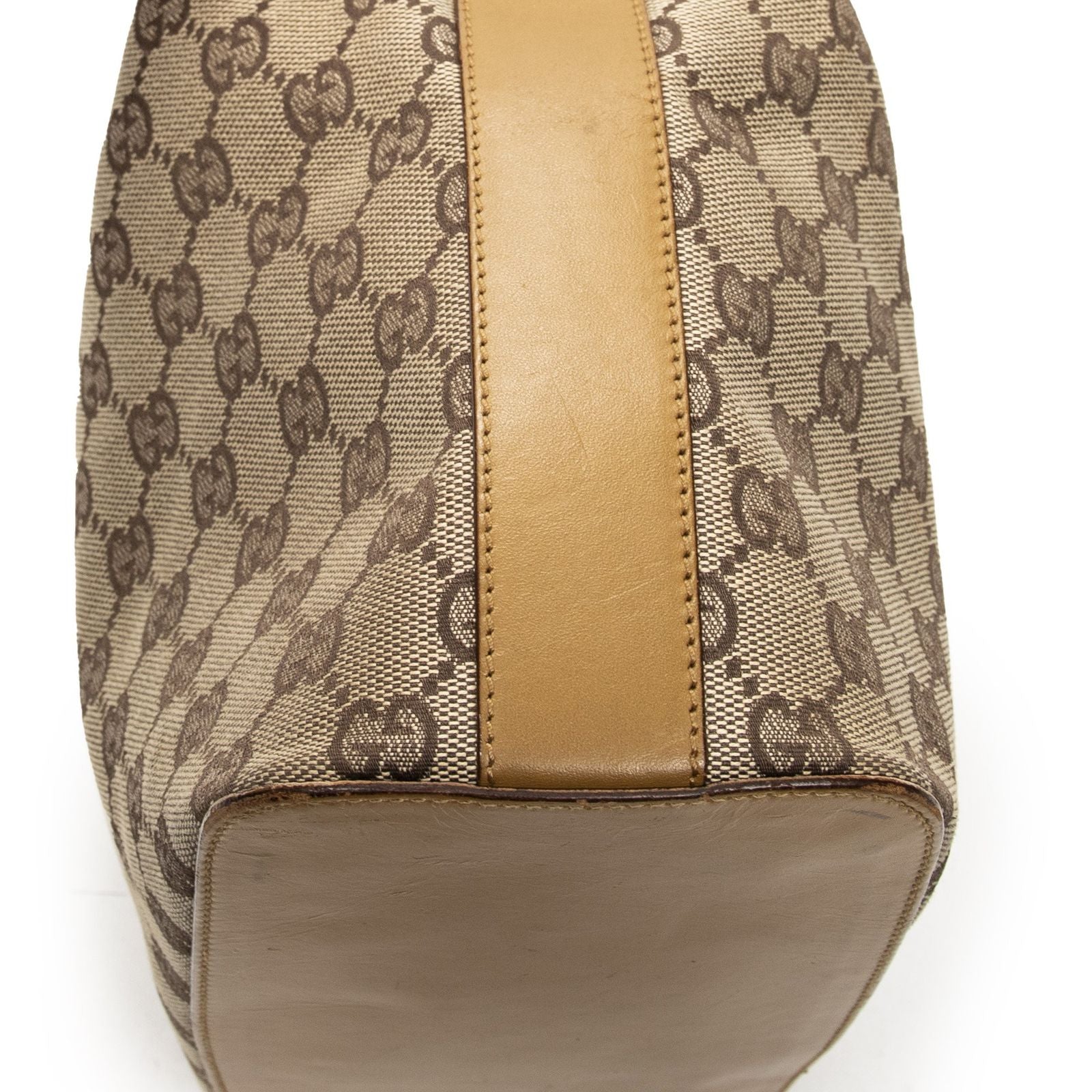 Gucci Zip Button Beige GG Canvas Messenger — view 8