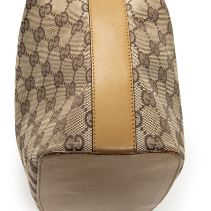 Gucci Zip Button Beige GG Canvas Messenger — view 8