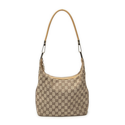 Gucci Zip Button Beige GG Canvas Messenger — view 5