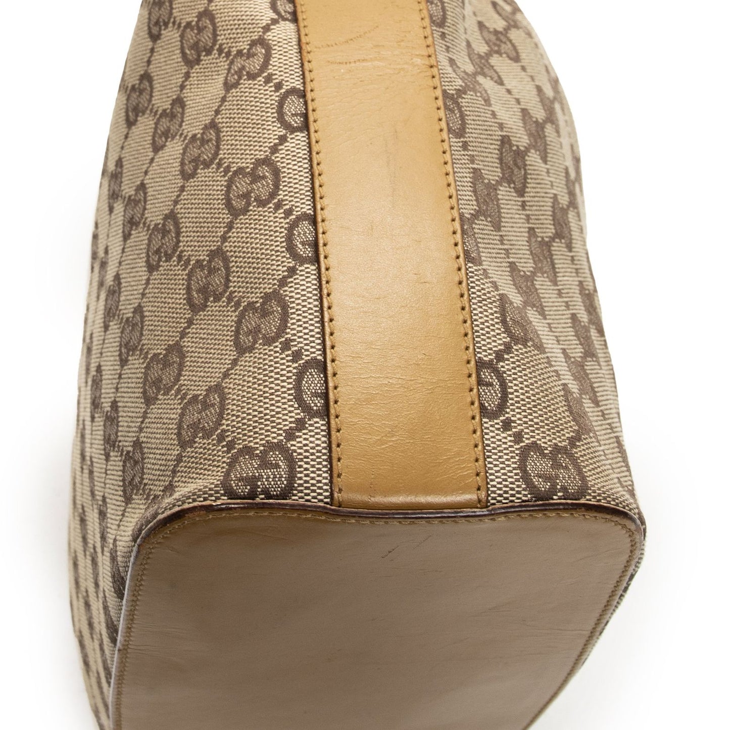 Gucci Zip Button Beige GG Canvas Messenger — view 7