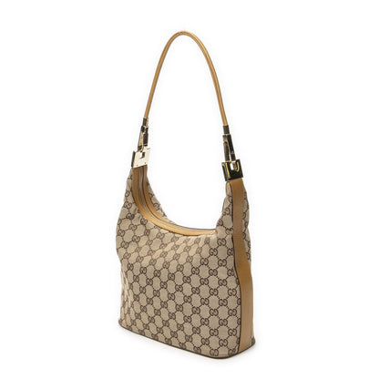 Gucci Zip Button Beige GG Canvas Messenger — view 2