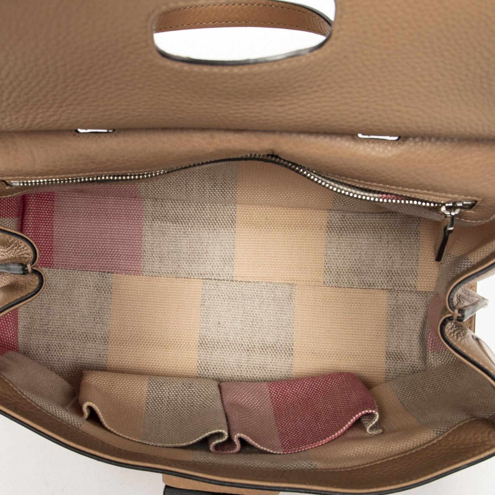 Gucci Midi Amfloral Bamboo Top Handle Beige Gray Calfskin Leather — view 9
