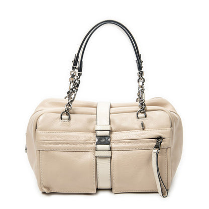 Loewe Loralite Pink Gray Calfskin Leather Messenger