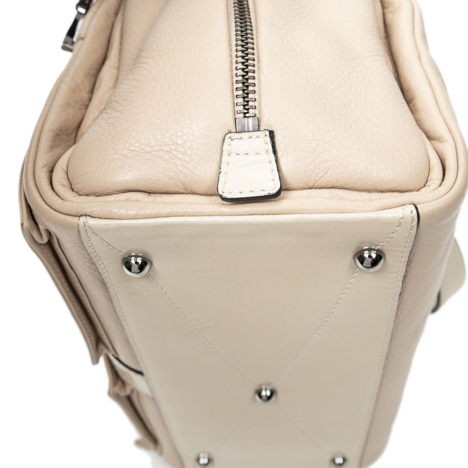 Loewe Loralite Pink Gray Calfskin Leather Messenger — view 8