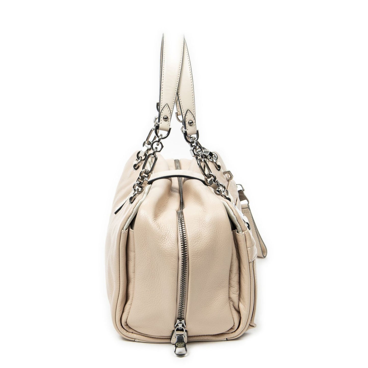 Loewe Loralite Pink Gray Calfskin Leather Messenger — view 4