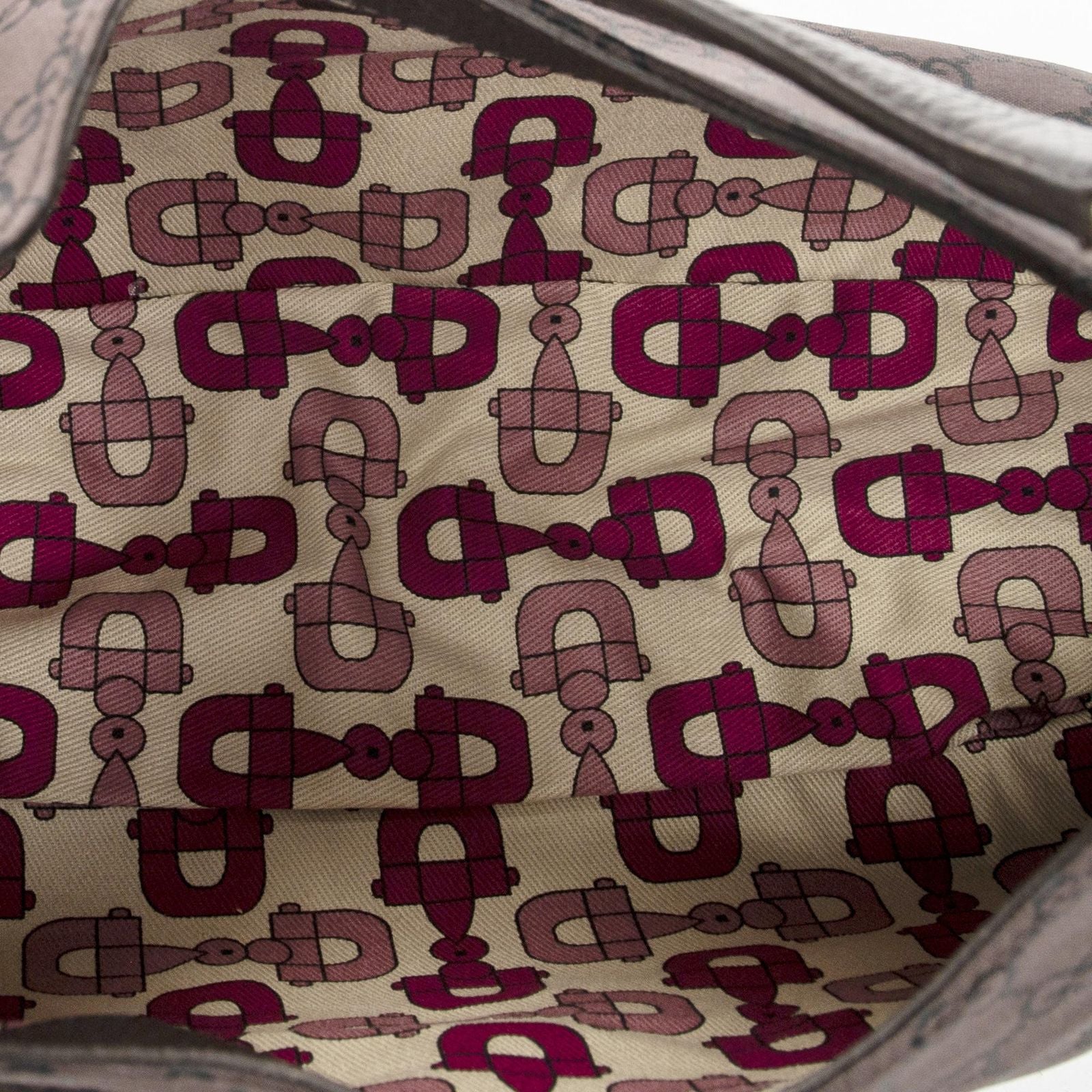 Gucci Small Corber Hobo Dark Brown GG Nylon Canvas — view 9