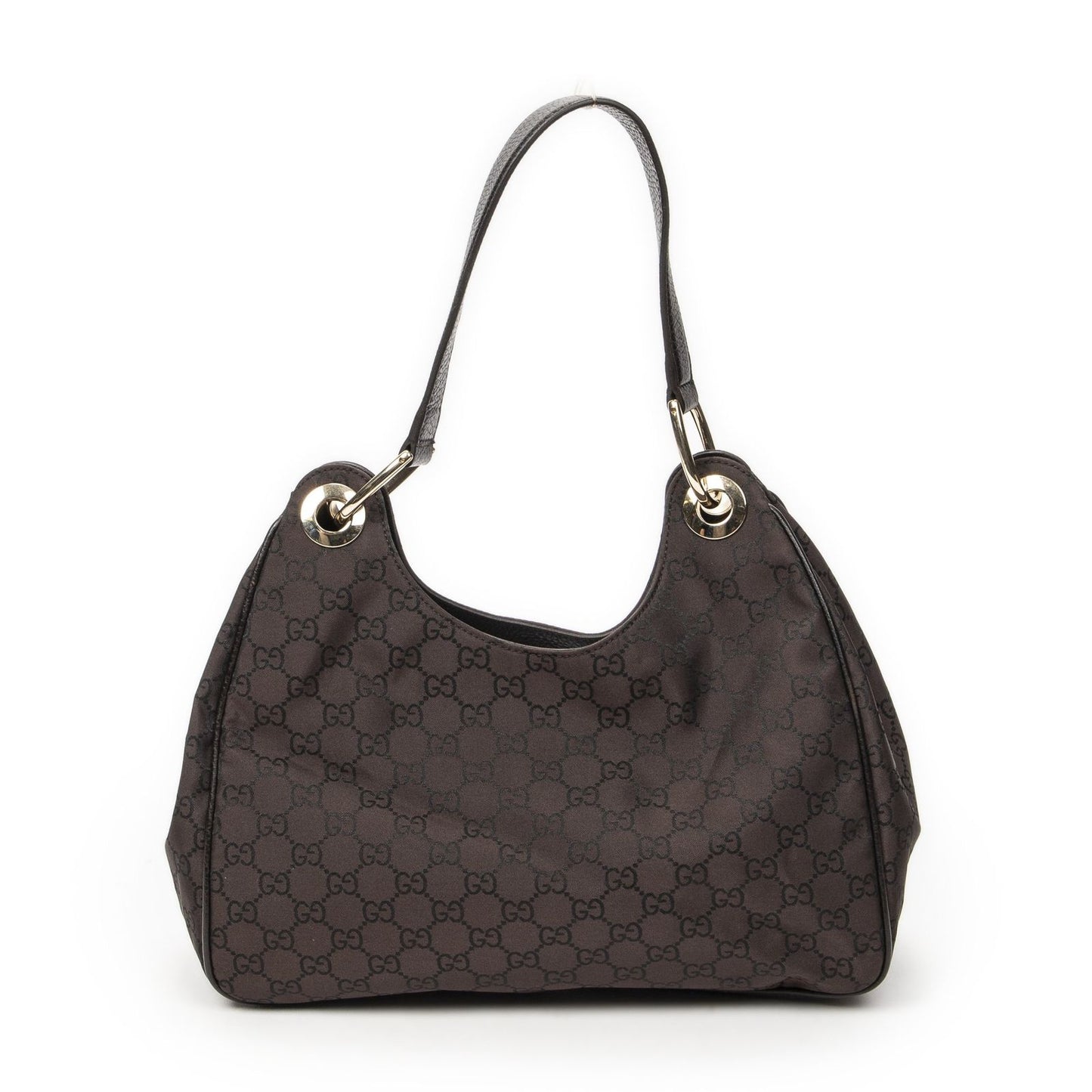 Gucci Small Corber Hobo Dark Brown GG Nylon Canvas — view 5