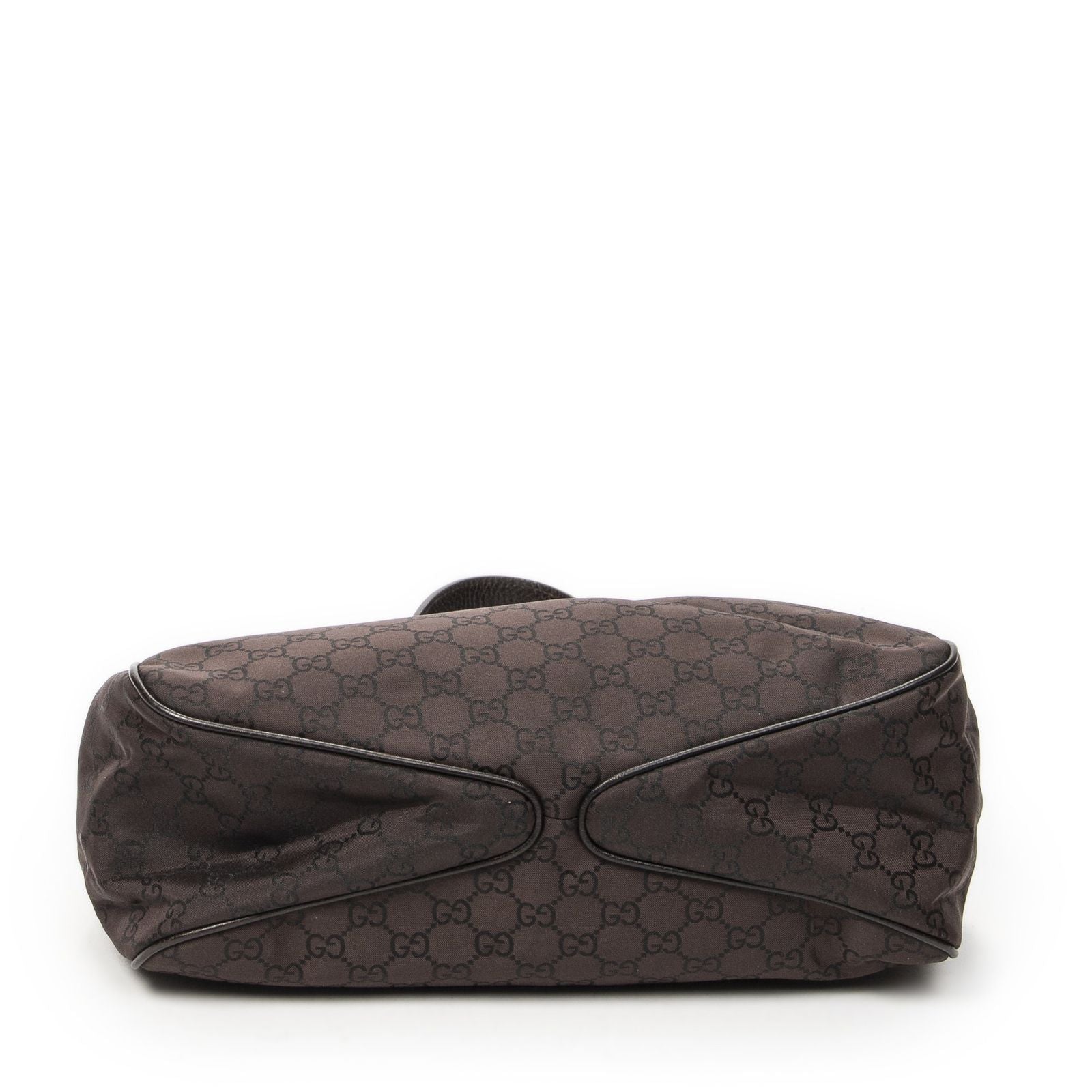 Gucci Small Corber Hobo Dark Brown GG Nylon Canvas — view 6