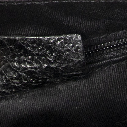 Gucci Ring Handle Zip Hobo Black GG Canvas