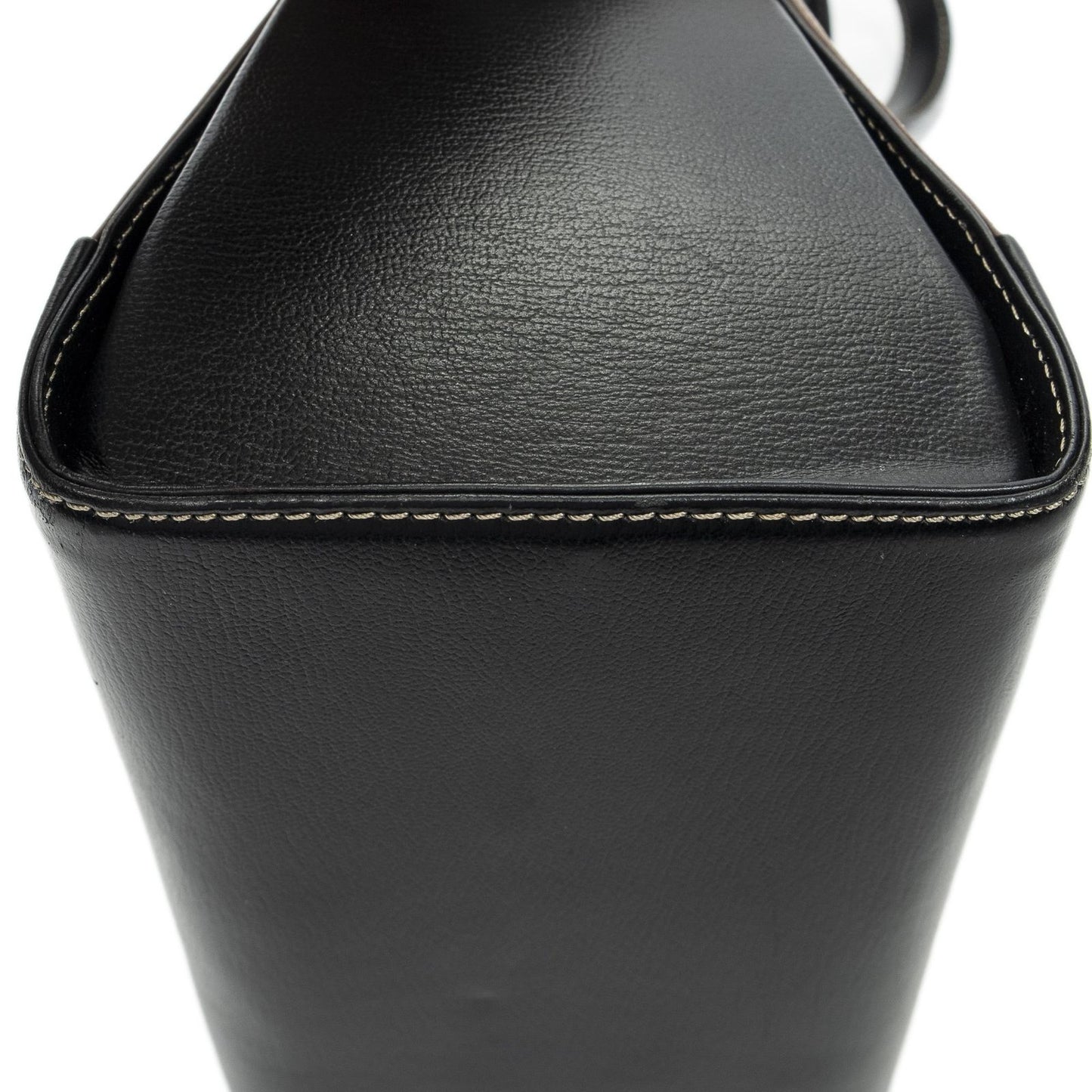Loewevelazquez Bucket Shoulder Bag Brown Black Calfskin Leather — view 7