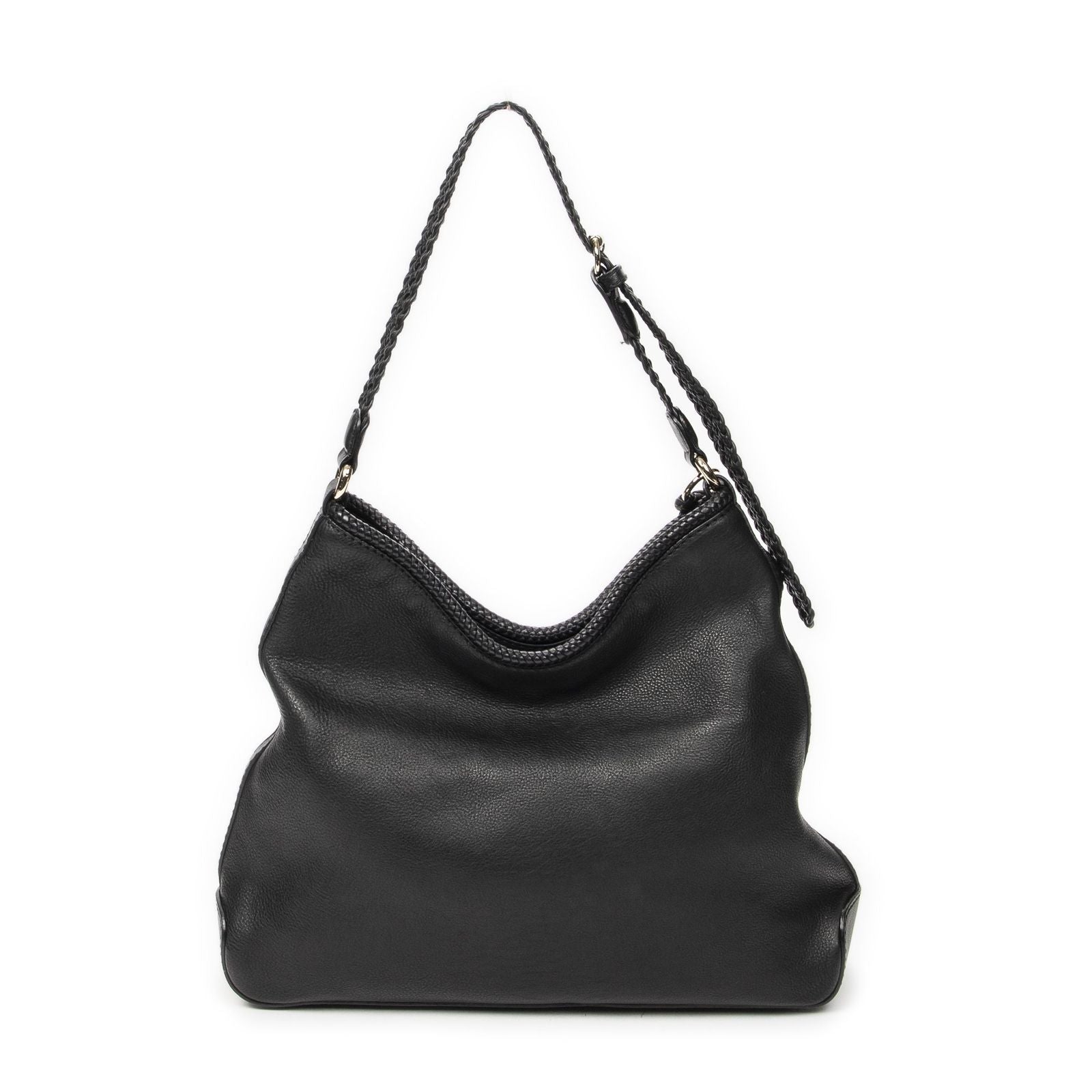 Gucci Marrakech Hobo Black Gray Calfskin Leather — view 5