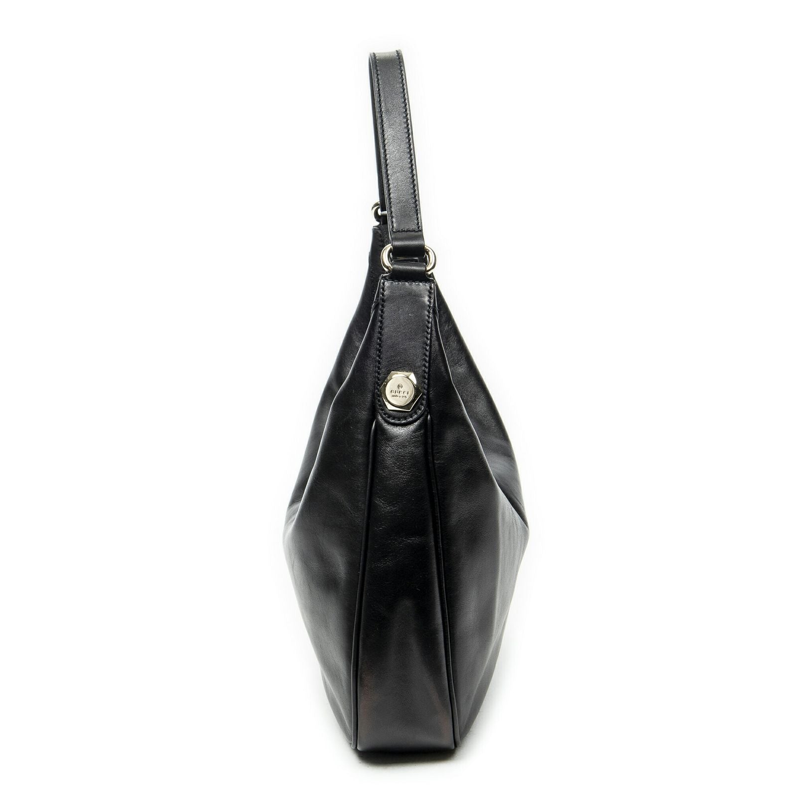 Gucci Small Charmy Hobo Black Calfskin Leather — view 4