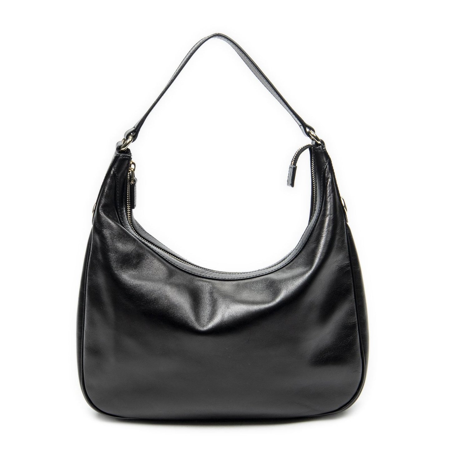 Gucci Small Charmy Hobo Black Calfskin Leather
