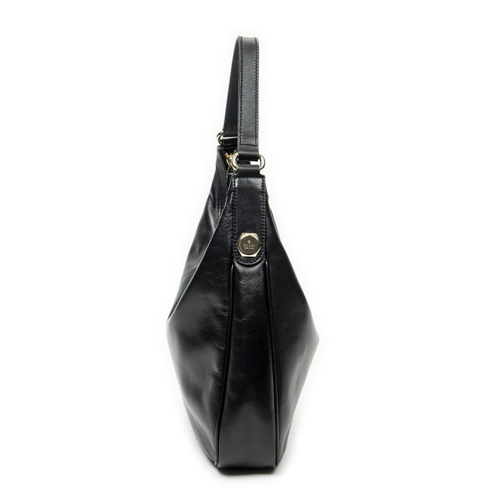 Gucci Small Charmy Hobo Black Calfskin Leather — view 3