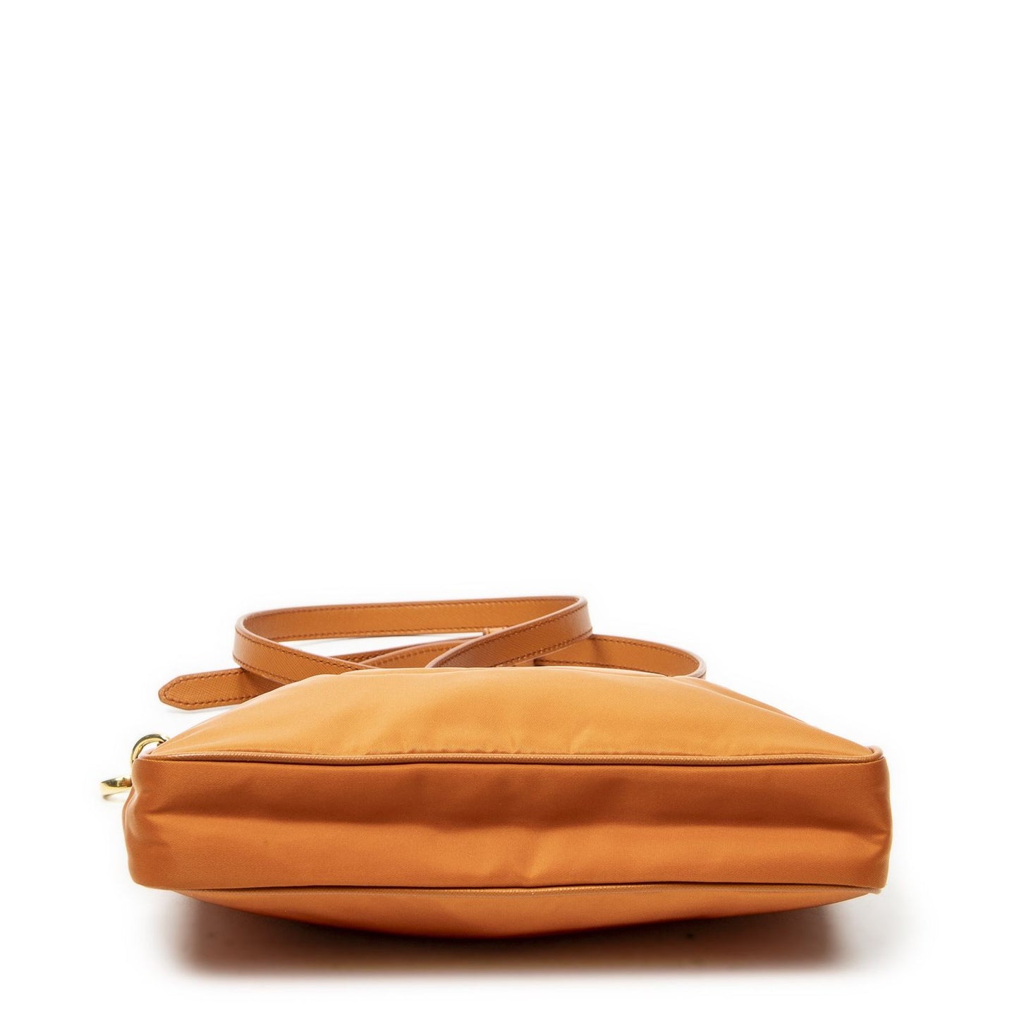 Prada Small Zip Crossbody Orange Nylon Canvas — view 6