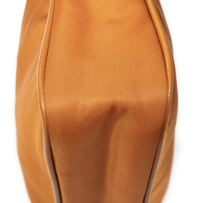 Prada Small Zip Crossbody Orange Nylon Canvas — view 8