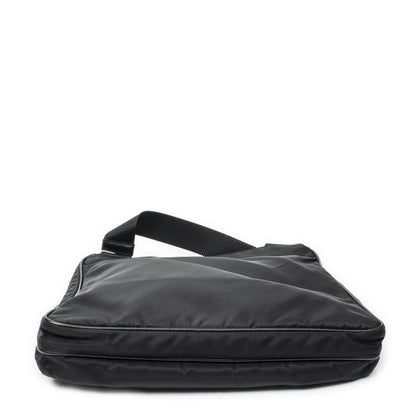 Prada Zip Messenger Crossbody Black Nylon Canvas — view 6