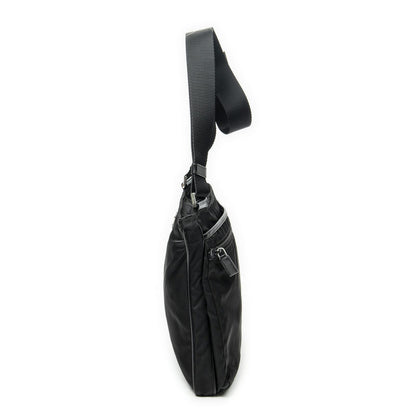 Prada Zip Messenger Crossbody Black Nylon Canvas — view 3