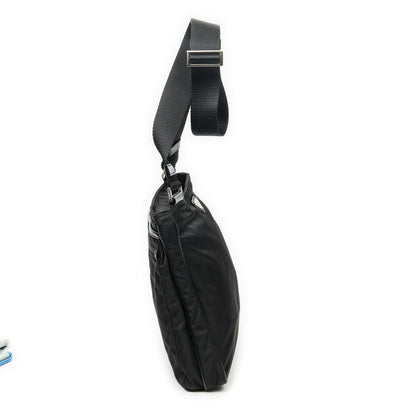 Prada Zip Messenger Crossbody Black Nylon Canvas — view 4