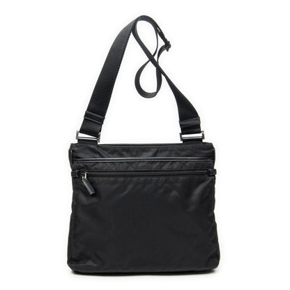 Prada Zip Messenger Crossbody Black Nylon Canvas — view 5