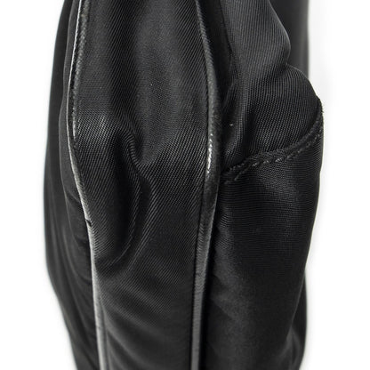 Prada Zip Messenger Crossbody Black Nylon Canvas — view 8