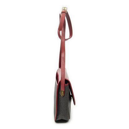 Saint Laurent Vintage Flap Crossbody Red Gray Van Gogh Canvas — view 4