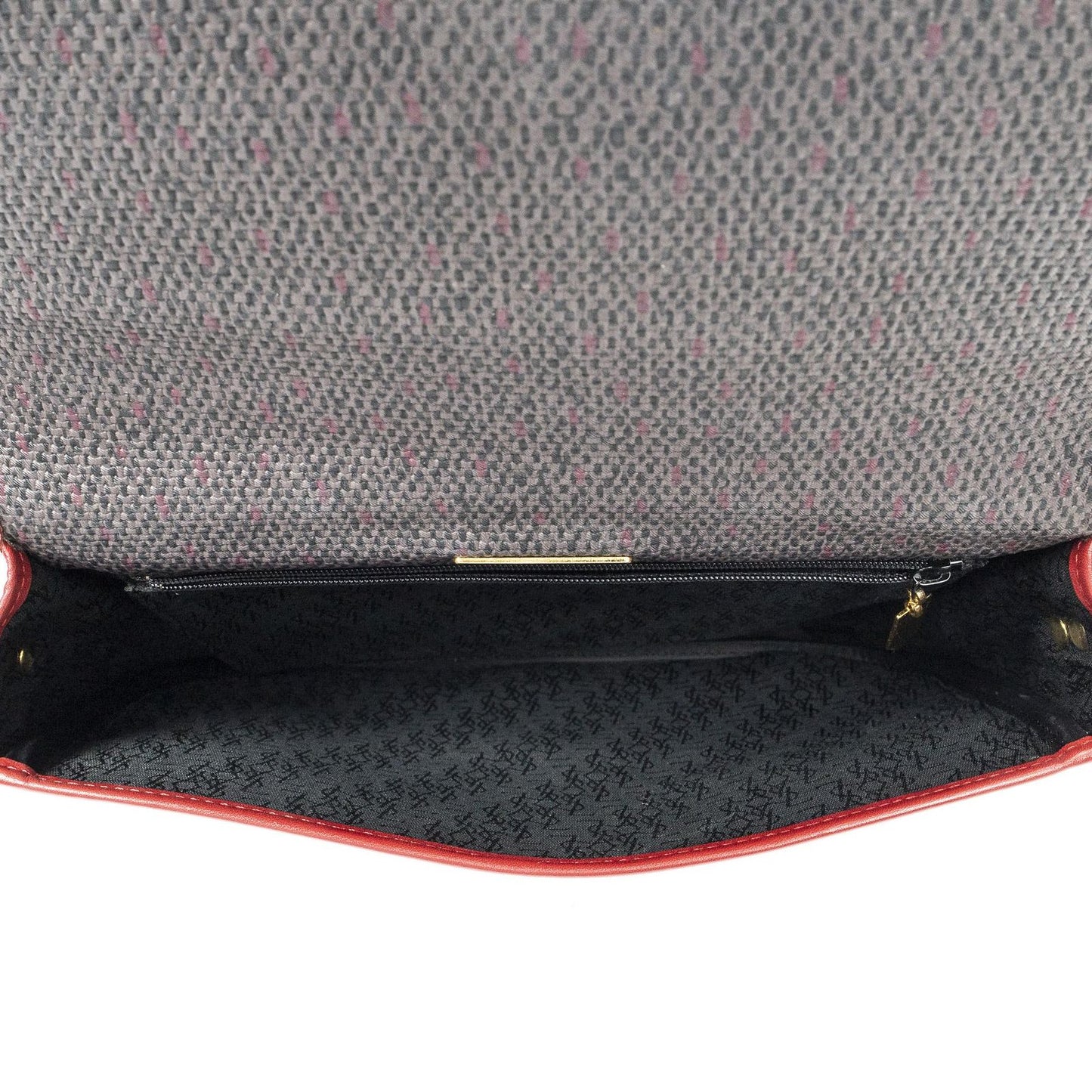Saint Laurent Vintage Flap Crossbody Red Gray Van Gogh Canvas — view 9
