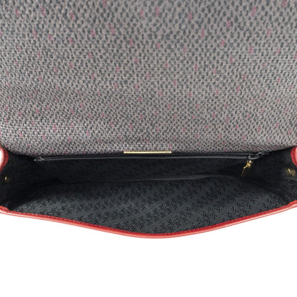 Saint Laurent Vintage Flap Crossbody Red Gray Van Gogh Canvas — view 9
