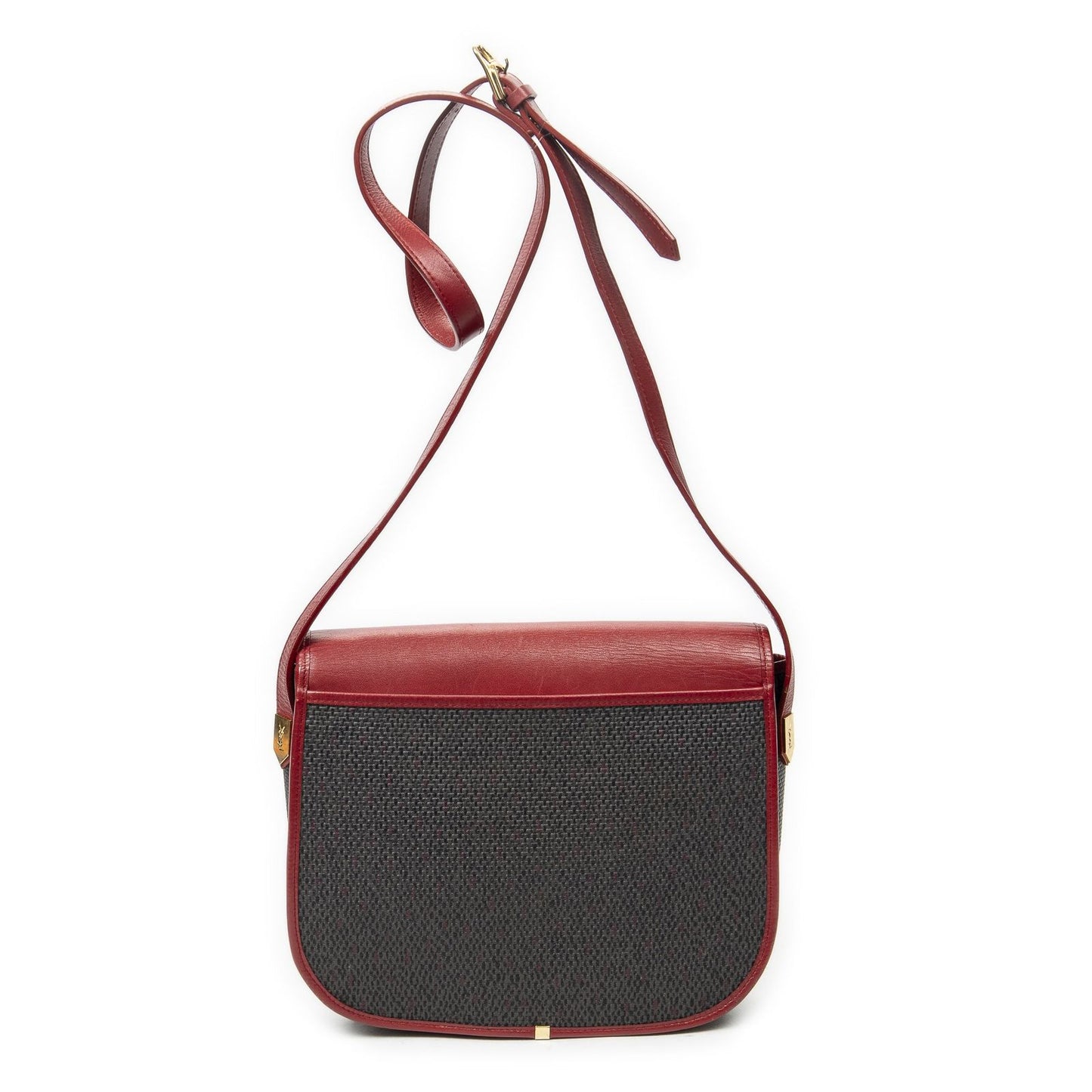 Saint Laurent Vintage Flap Crossbody Red Gray Van Gogh Canvas — view 5