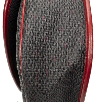 Saint Laurent Vintage Flap Crossbody Red Gray Van Gogh Canvas — view 8