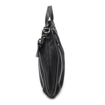 Gucci Convertible Tote Black Denim GG — view 4