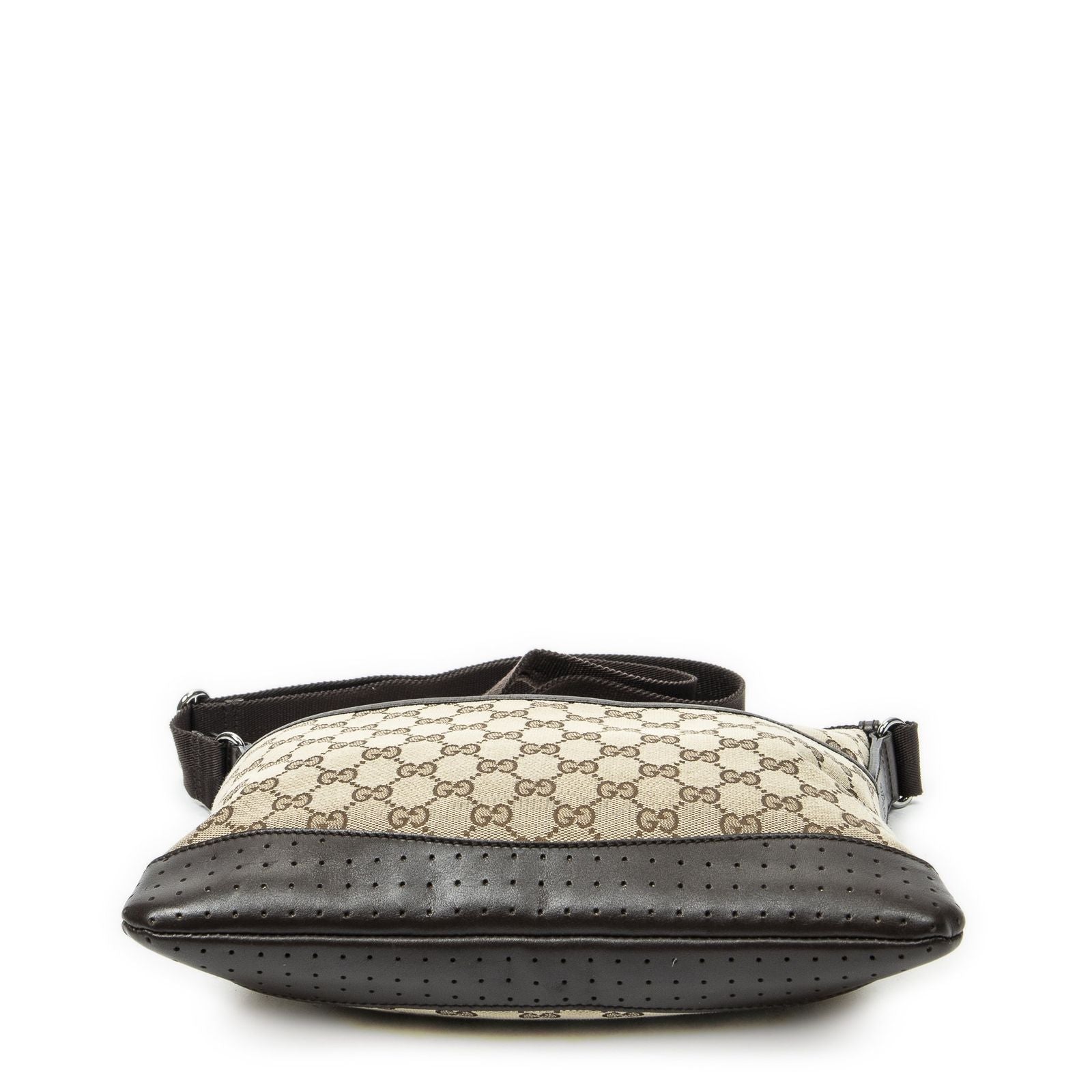 Gucci Web Media Messenger Brown Beige GG Canvas — view 6