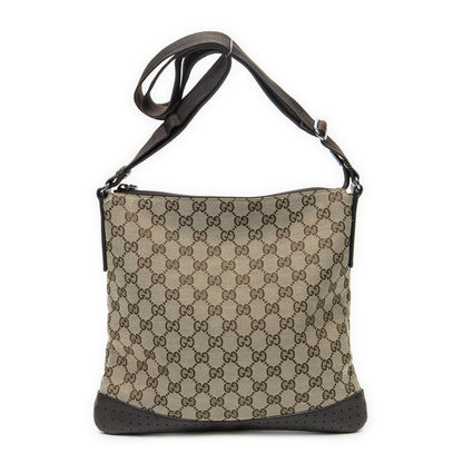 Gucci Web Media Messenger Brown Beige GG Canvas — view 5