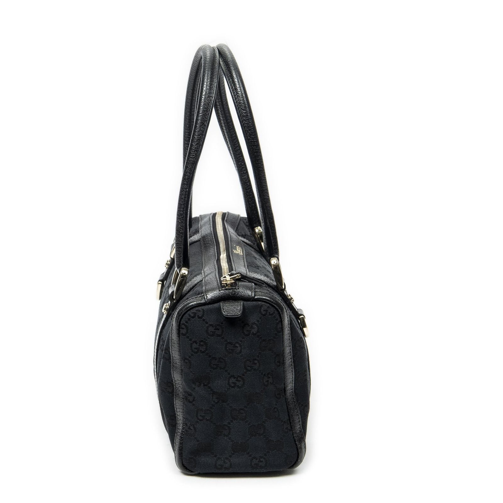 Gucci Abbey Boston Black GG Canvas Messenger — view 4
