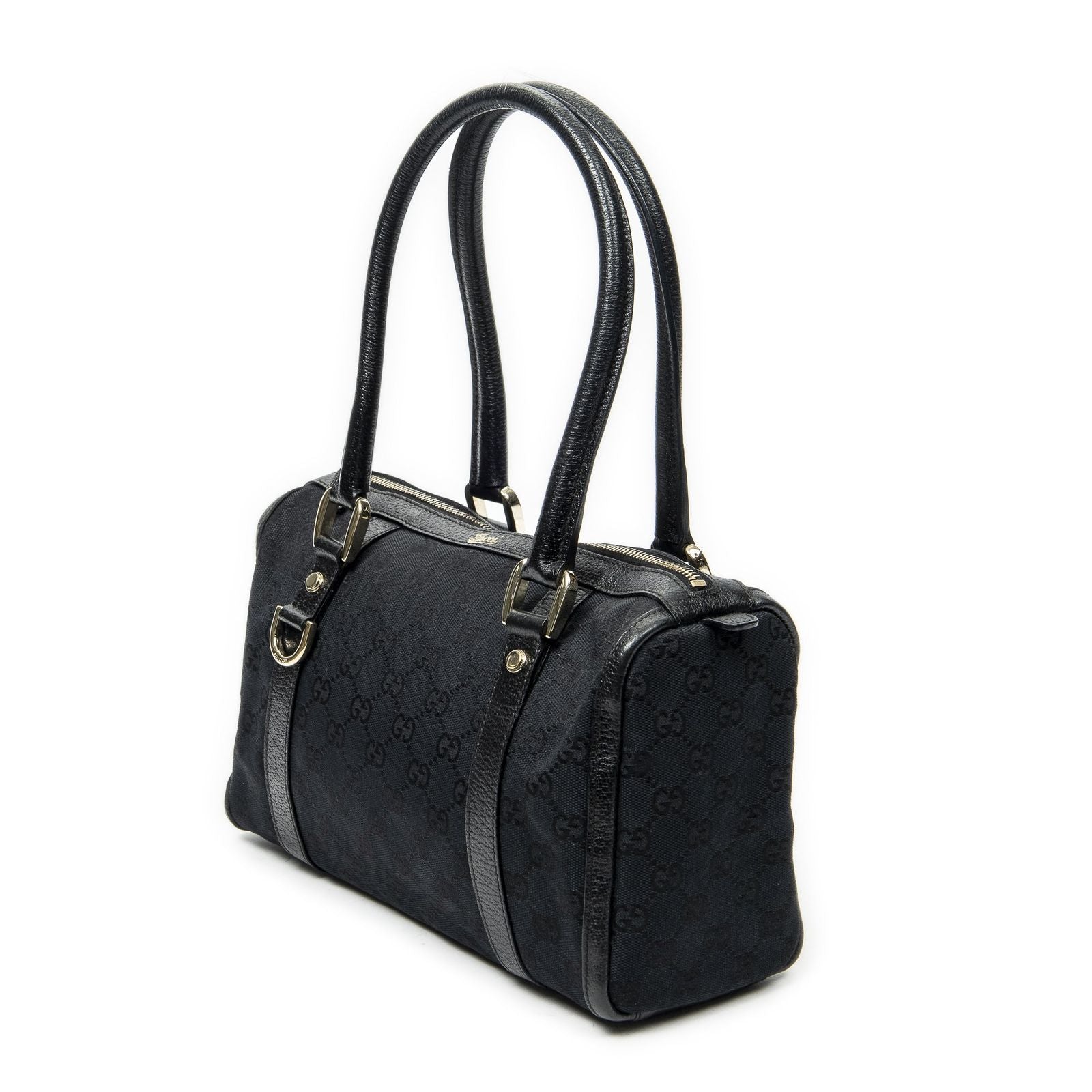 Gucci Abbey Boston Black GG Canvas Messenger — view 2