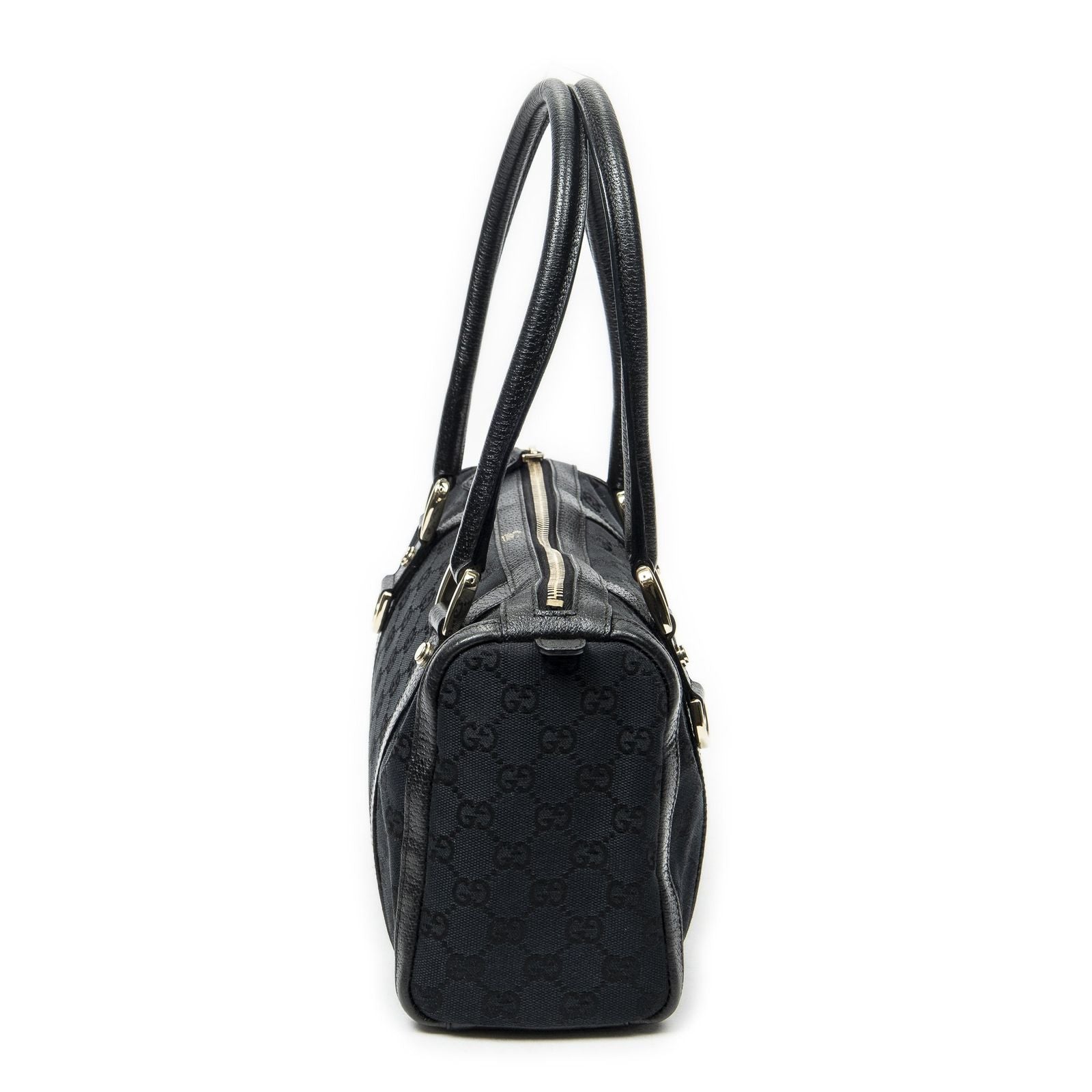 Gucci Abbey Boston Black GG Canvas Messenger — view 3