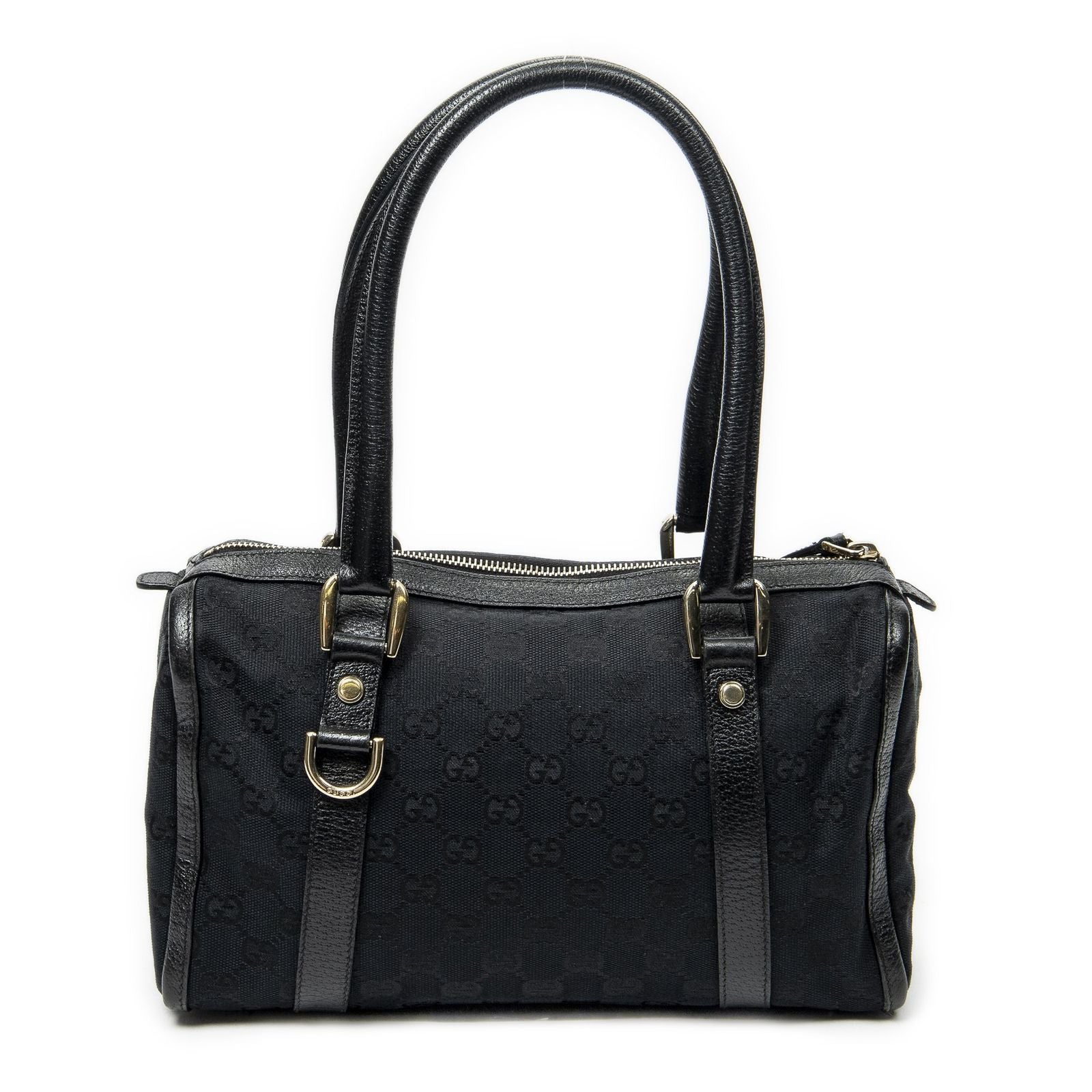Gucci Abbey Boston Black GG Canvas Messenger — view 5