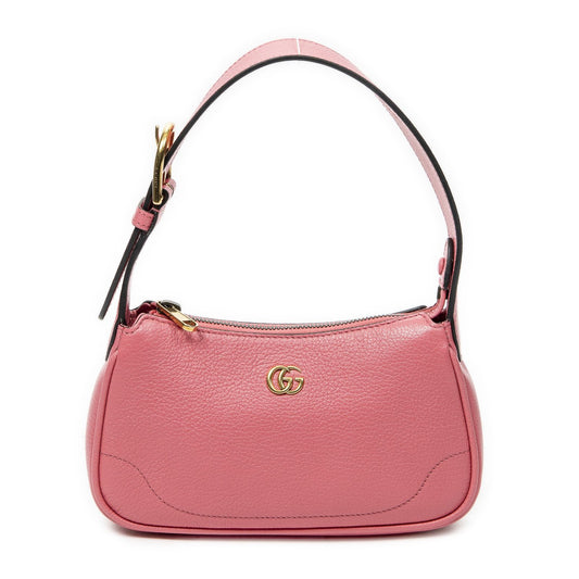 Gucci Mini Aphrodite Pink Gray Calfskin Leather Messenger