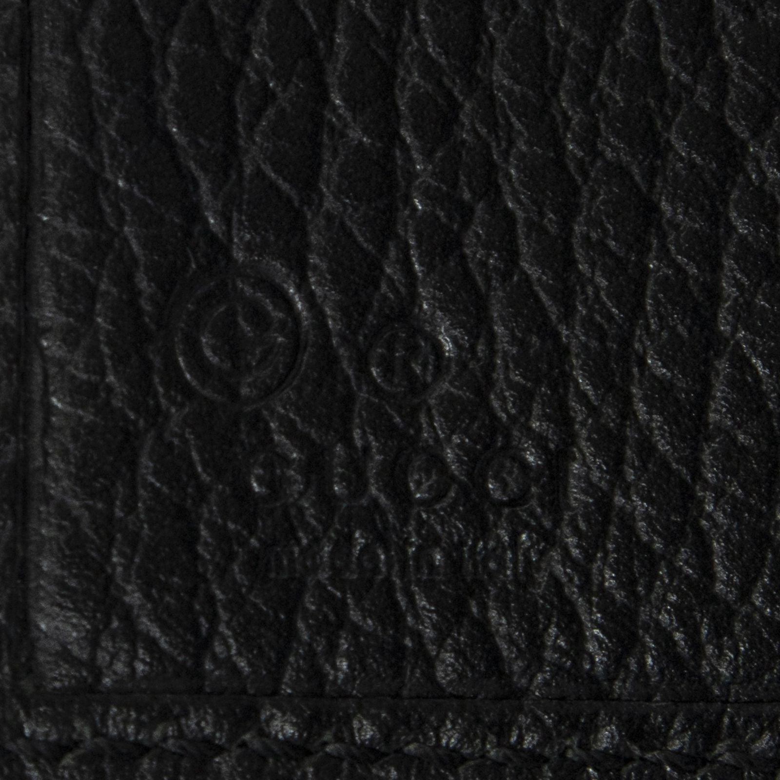 Gucci Interlocking Compact French Wallet Black Gray Calfskin Leather — view 5