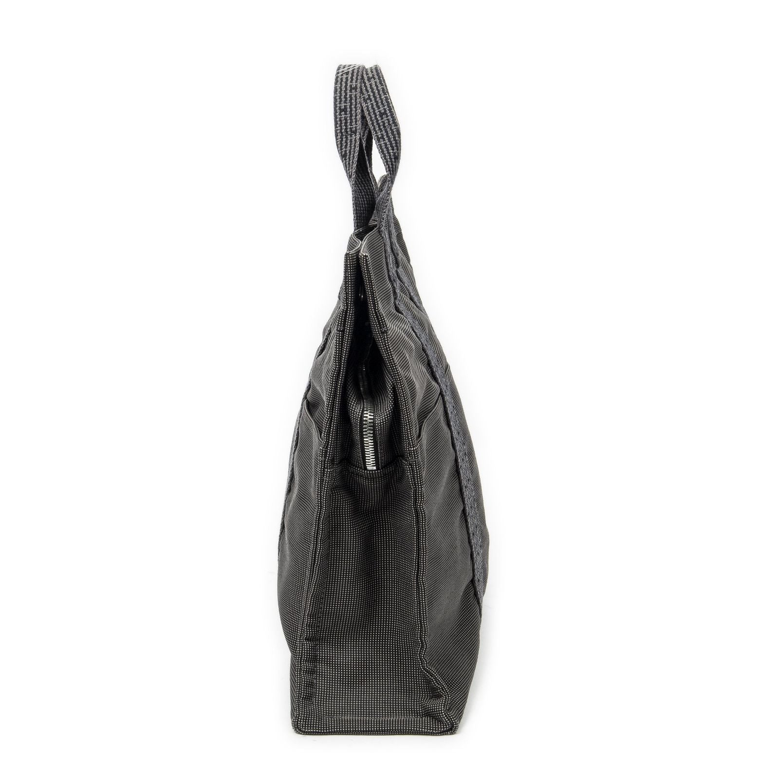 Hermes Her Line Tote Gray Canvas — view 4