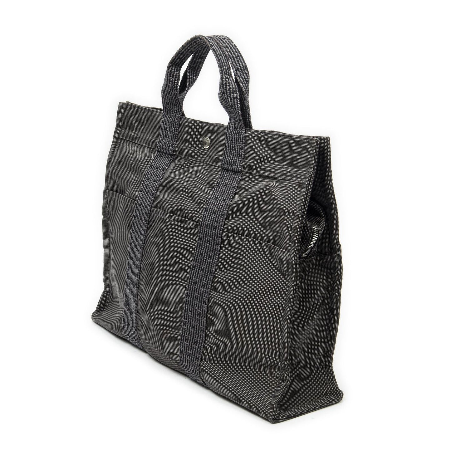Hermes Her Line Tote Gray Canvas — view 2