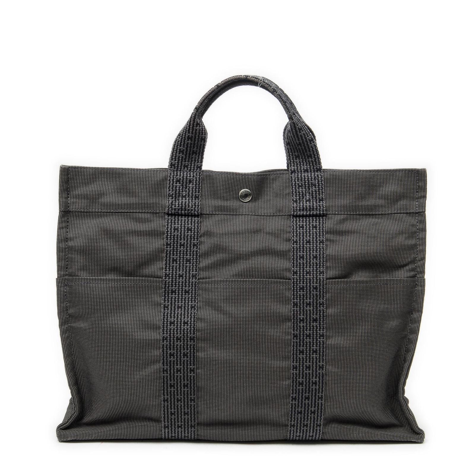 Hermes Her Line Tote Gray Canvas — view 5