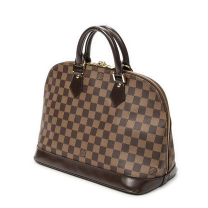 Louis Vuitton Alma Brown Damier Ebene Handbag — view 2