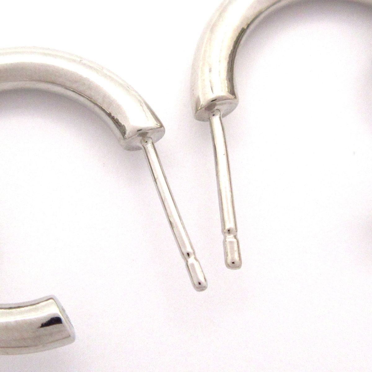 Chanel Earrings CC Logo Silver White Clear — view 4